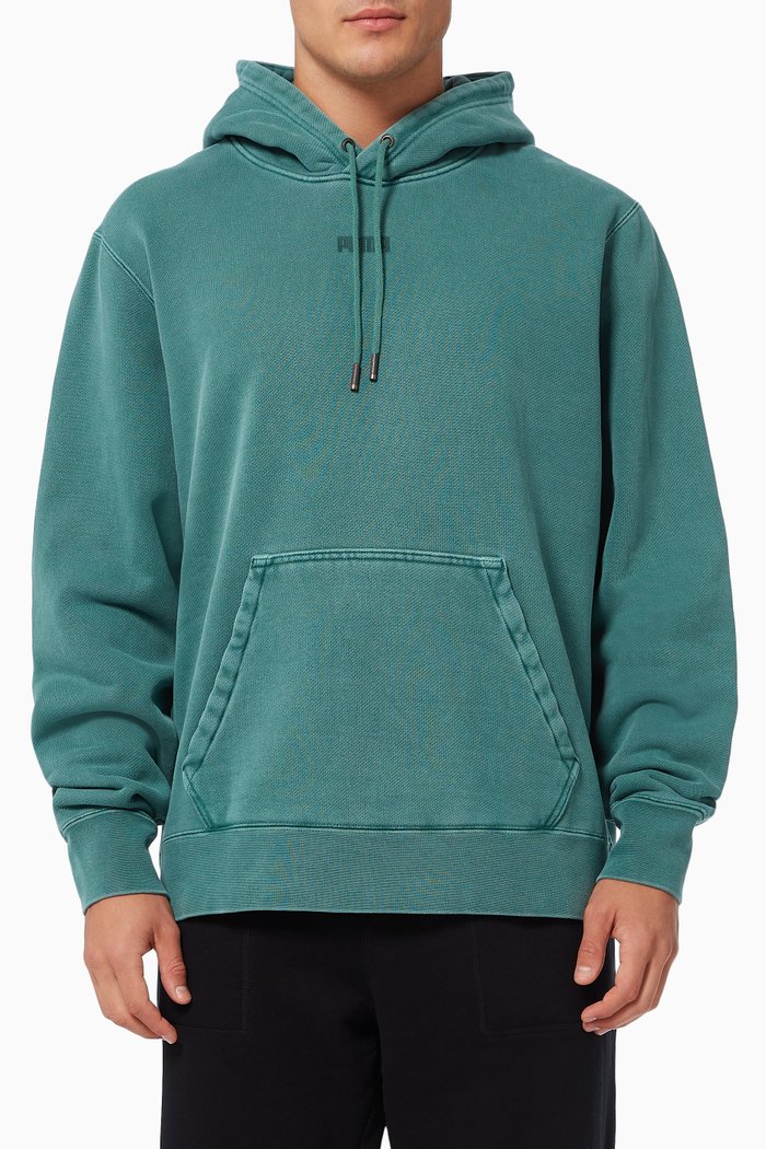 Earthbreak Hooded Sweatshirt in Cotton Jersey, Green