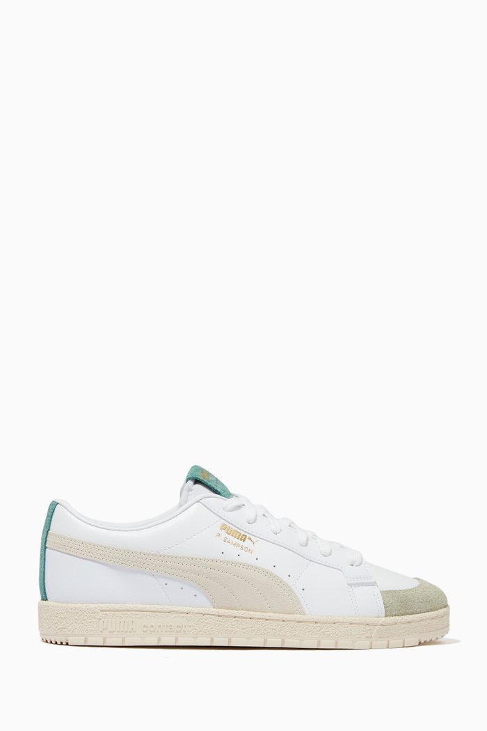 

x EARTHBREAK Ralph Sampson 70 Low Top Sneakers in Leather, White