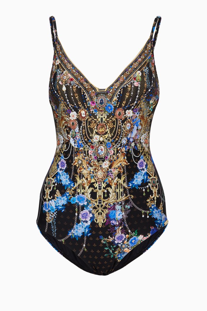

Palace Playhouse Wired V-Neck One-piece Swimsuit, Multicolour