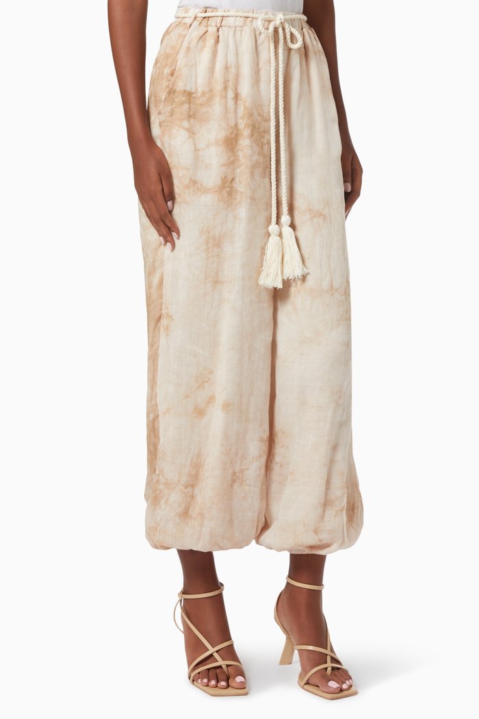 

High Tide Pants in Ramie, Neutral