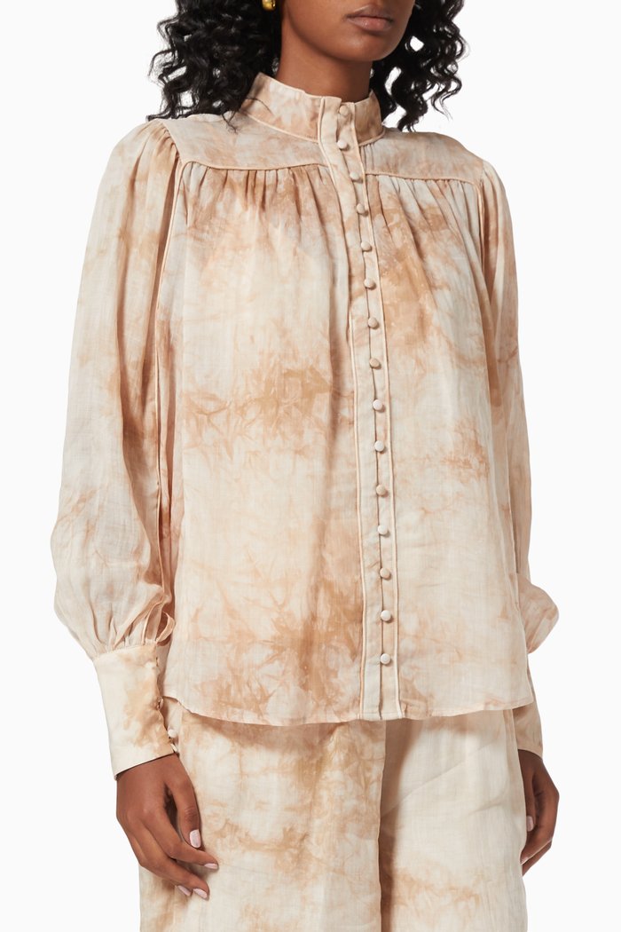 

High Tide Blouse in Ramie, Neutral