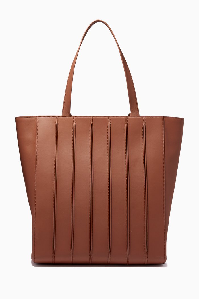 

Whitt Tote Bag in Leather, Brown