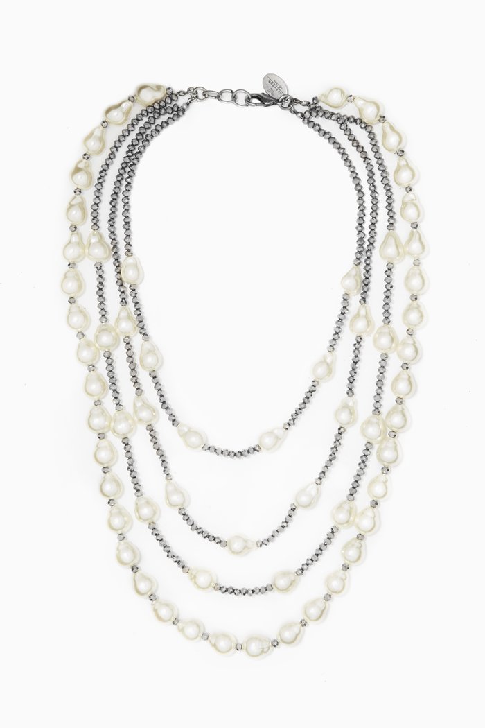 

Ornella Multi-strand Necklace, Neutral