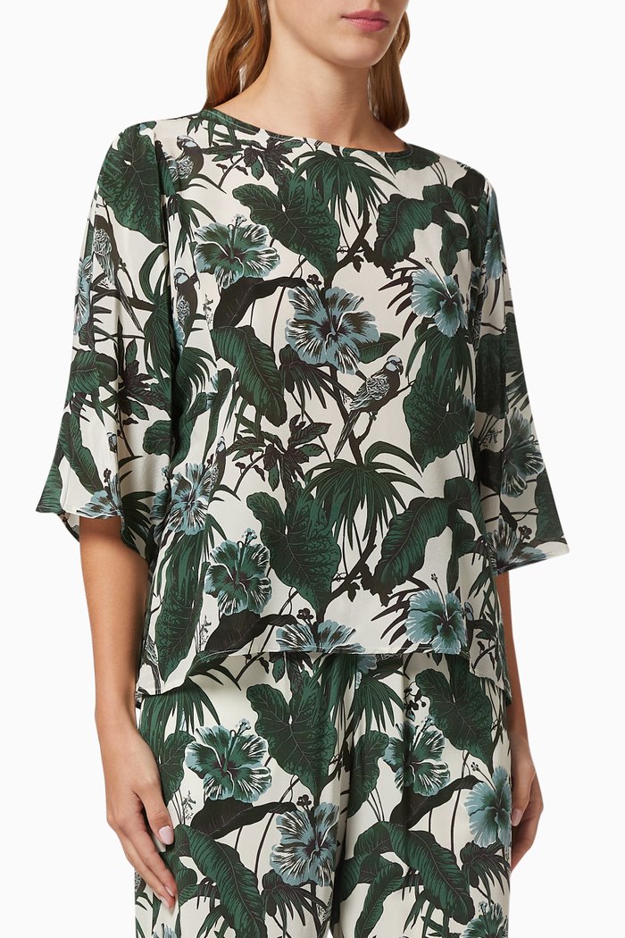 

Avori Blouse in Silk Crepe de Chine, Multicolour