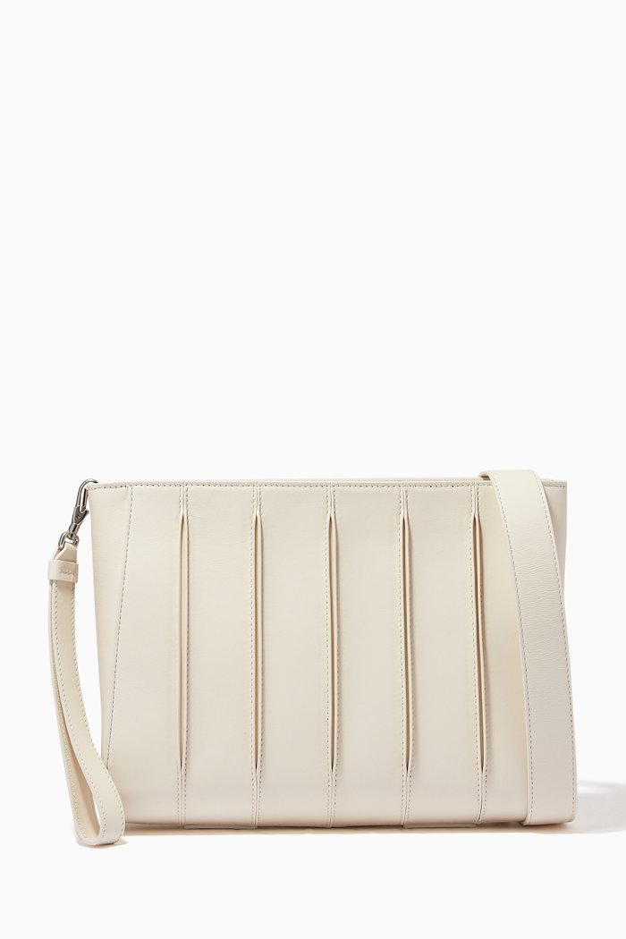 

Whitp Clutch in Leather, White