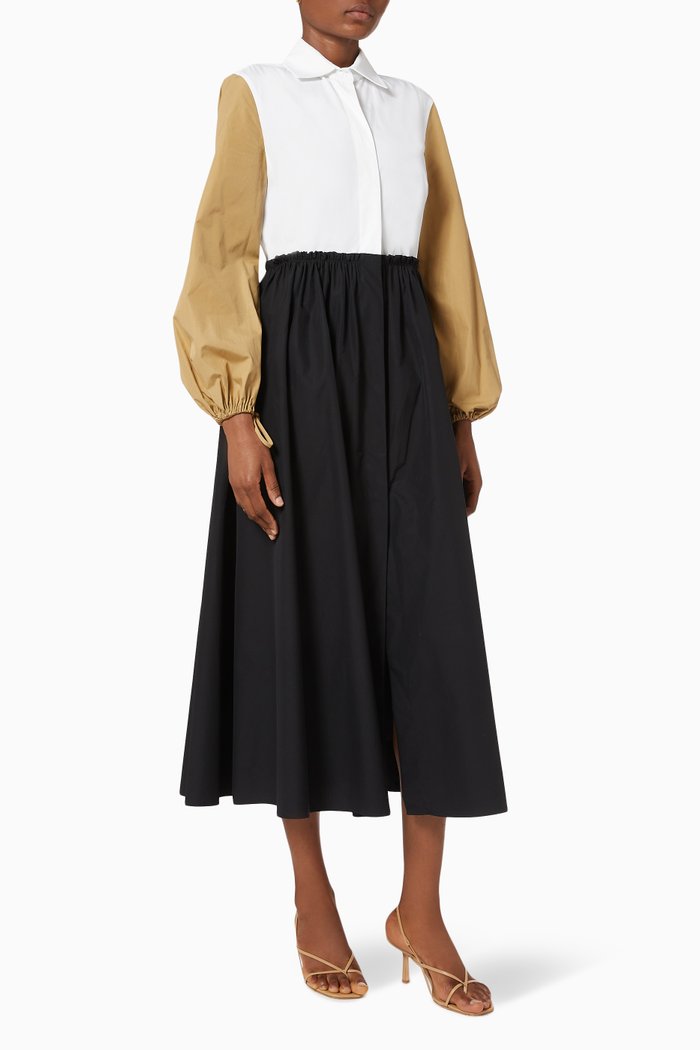 

Scacco Dress in Cotton Poplin, Multicolour