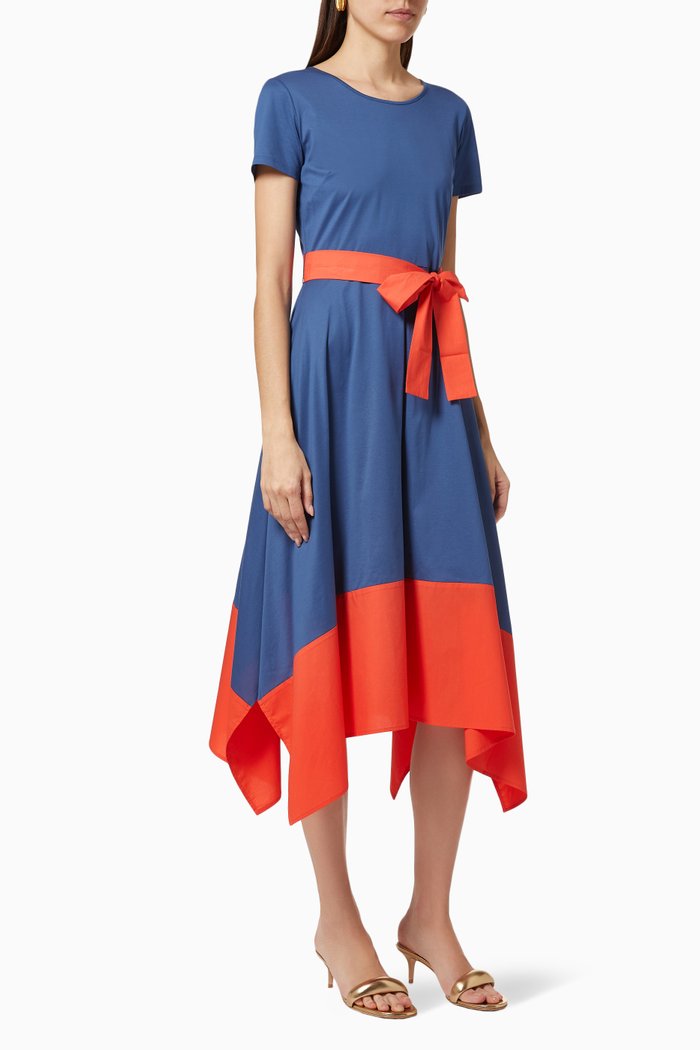 

Rivalta Dress in Cotton Jersey, Blue