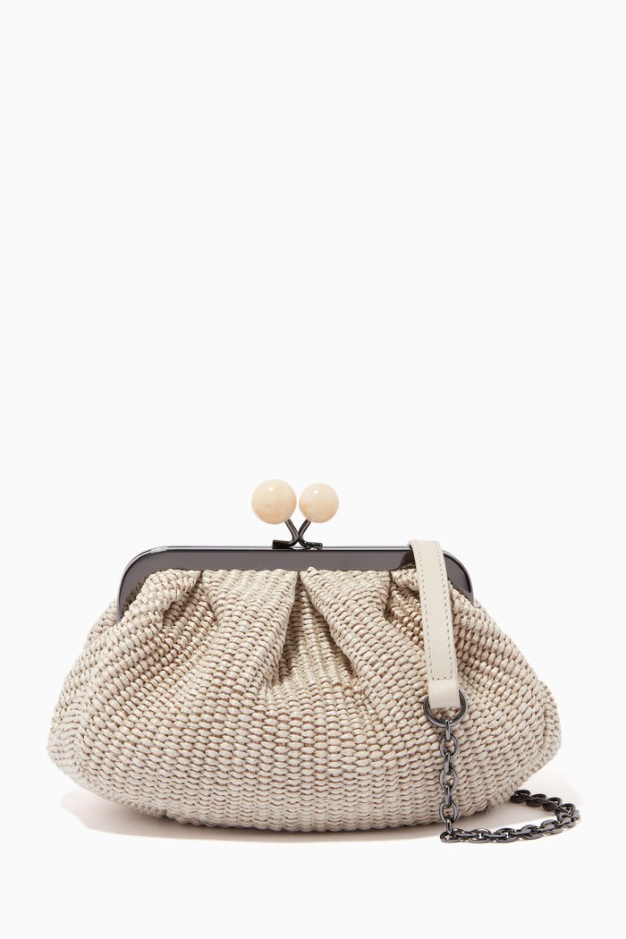 

Bard Small Pasticcino Bag in Raffia, Neutral