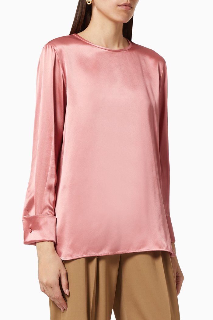 

Sava Tunic in Silk, Pink