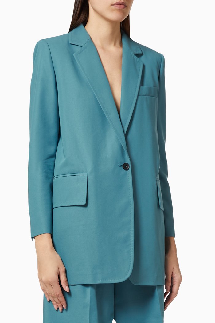 

Marsala Blazer in Cotton, Blue