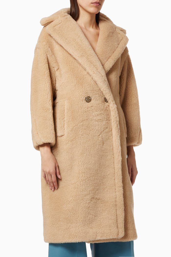 Teddy Coat in Wool, Neutral