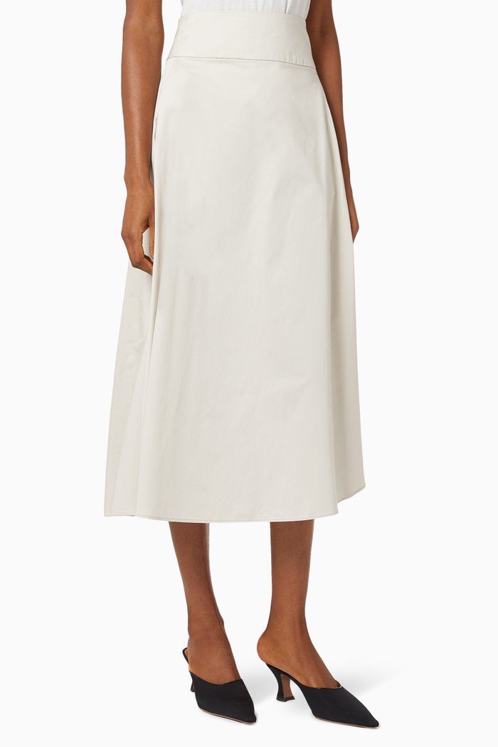 Negozi Skirt in Cotton, Neutral