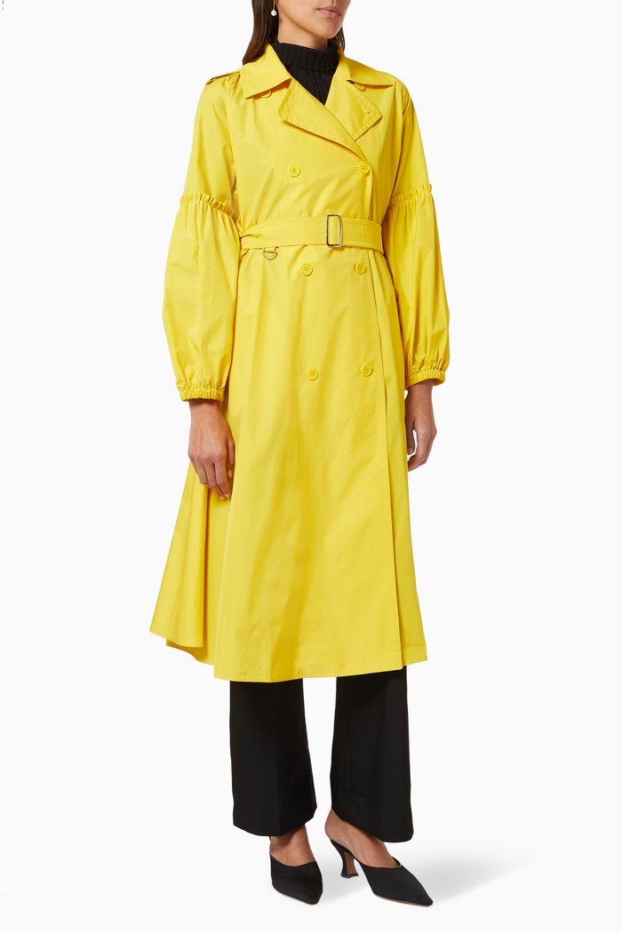 

Empoli Overcoat in Cotton, Yellow