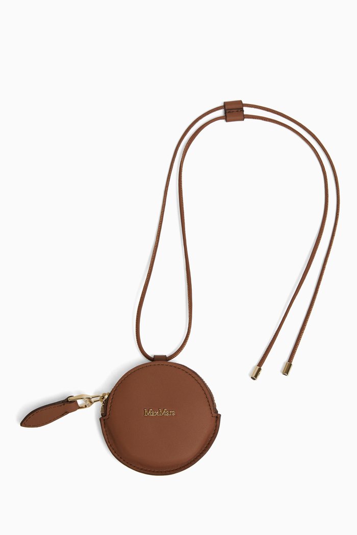 Destino Coin Purse in Leather, Brown