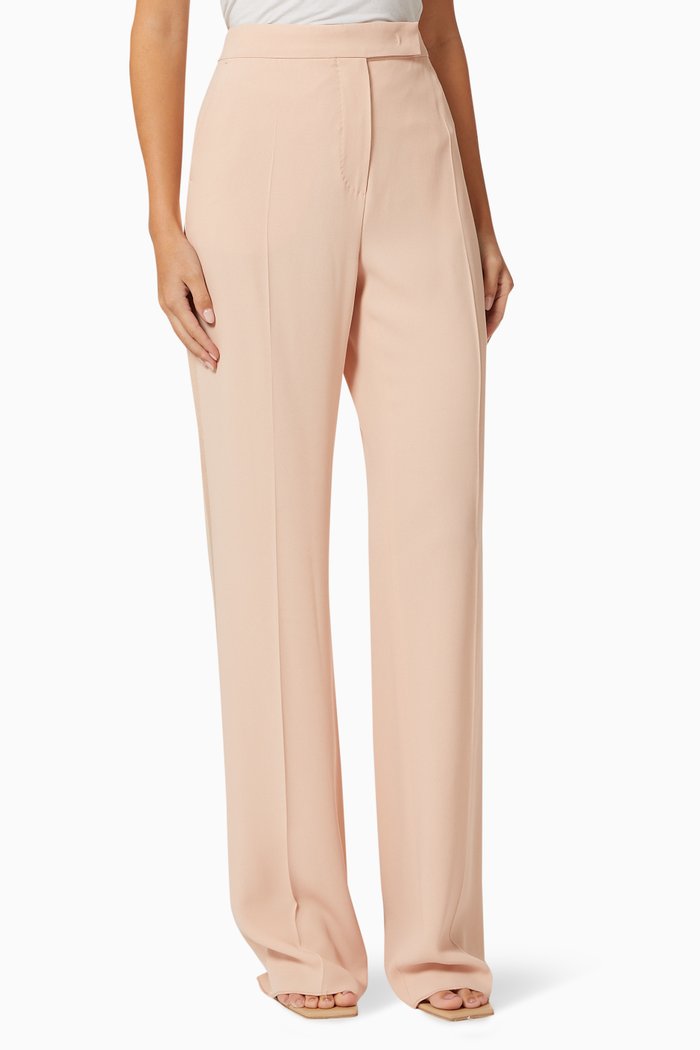 

Foggia Cigarette Pants in Satin, Pink