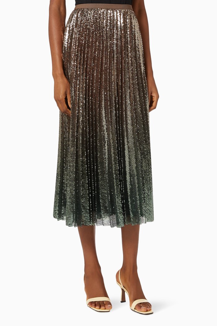 

Baldi Pleated Skirt in Tulle, Multicolour