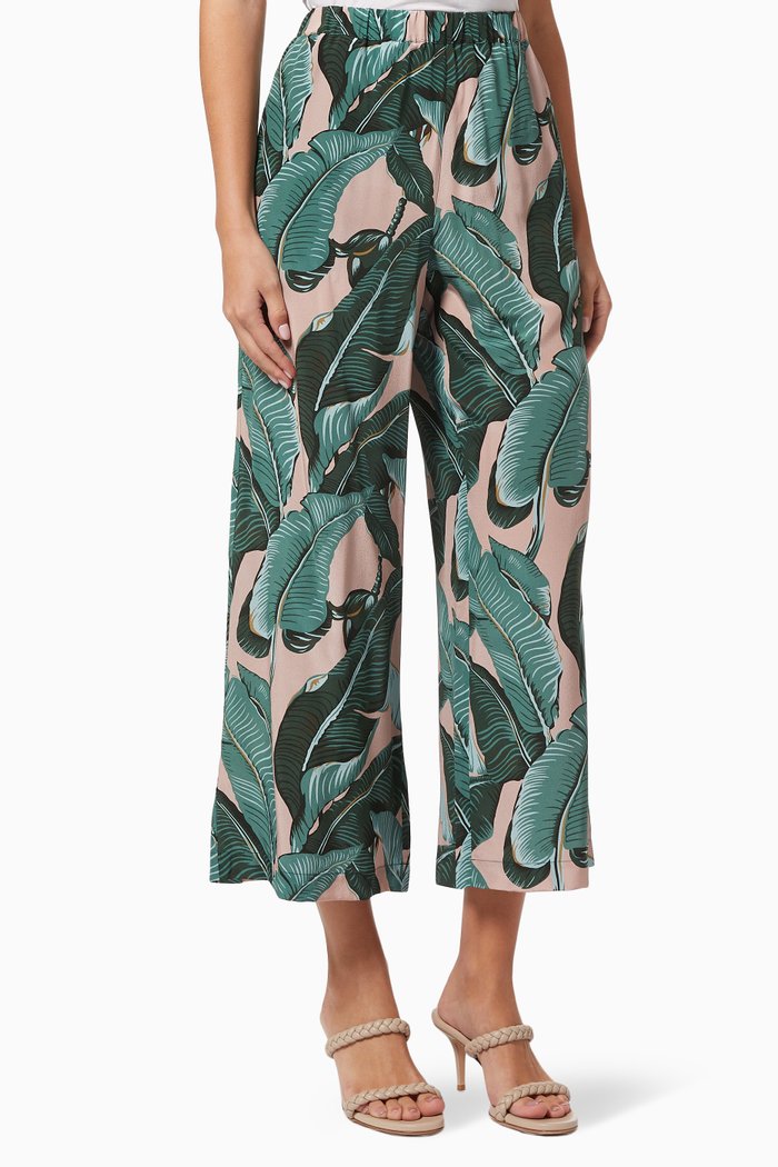 

Orietta Pants in Silk Crepe de Chine, Multicolour