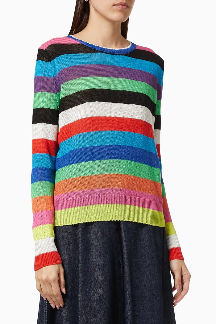 

Teiera Pullover in Linen Knit, Multicolour