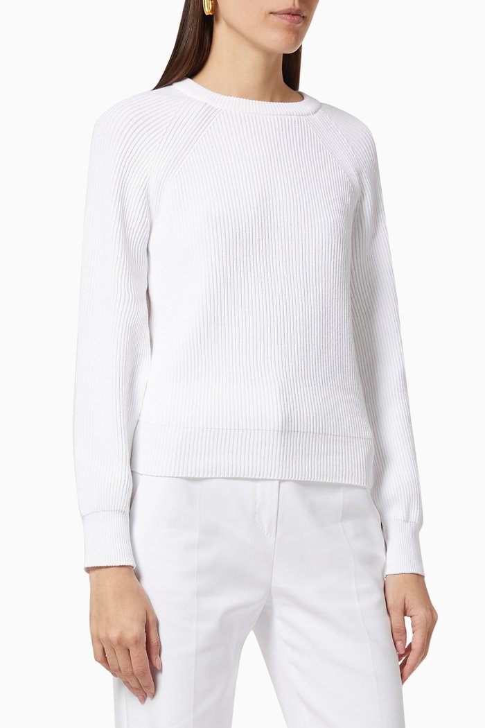

Mattia Sweater in Cotton, White