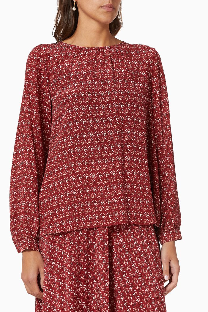 

Morina Blouse in Silk Crepe de Chine, Multicolour