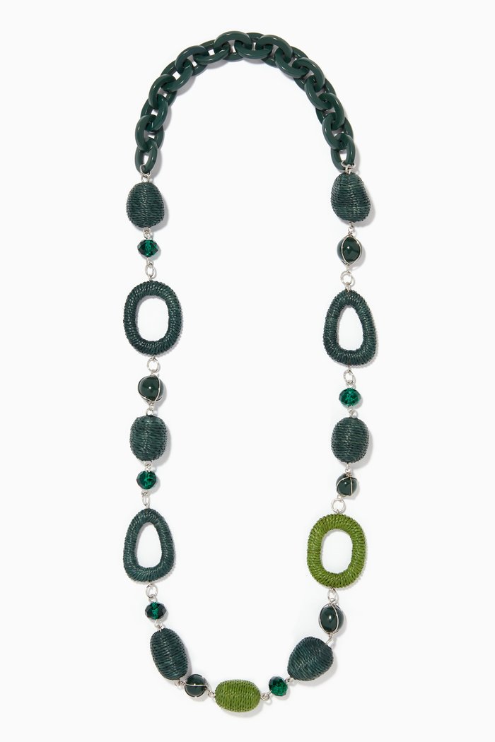 

Calle Chain Necklace, Green