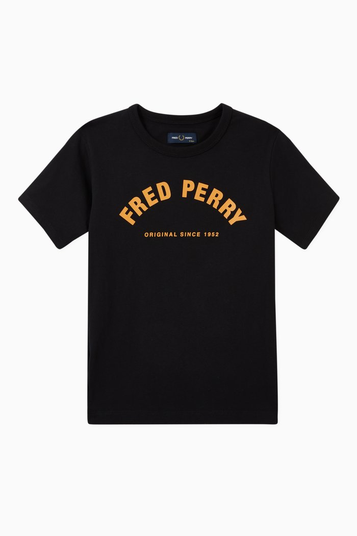 

Arch Branded T-shirt in Cotton, Black