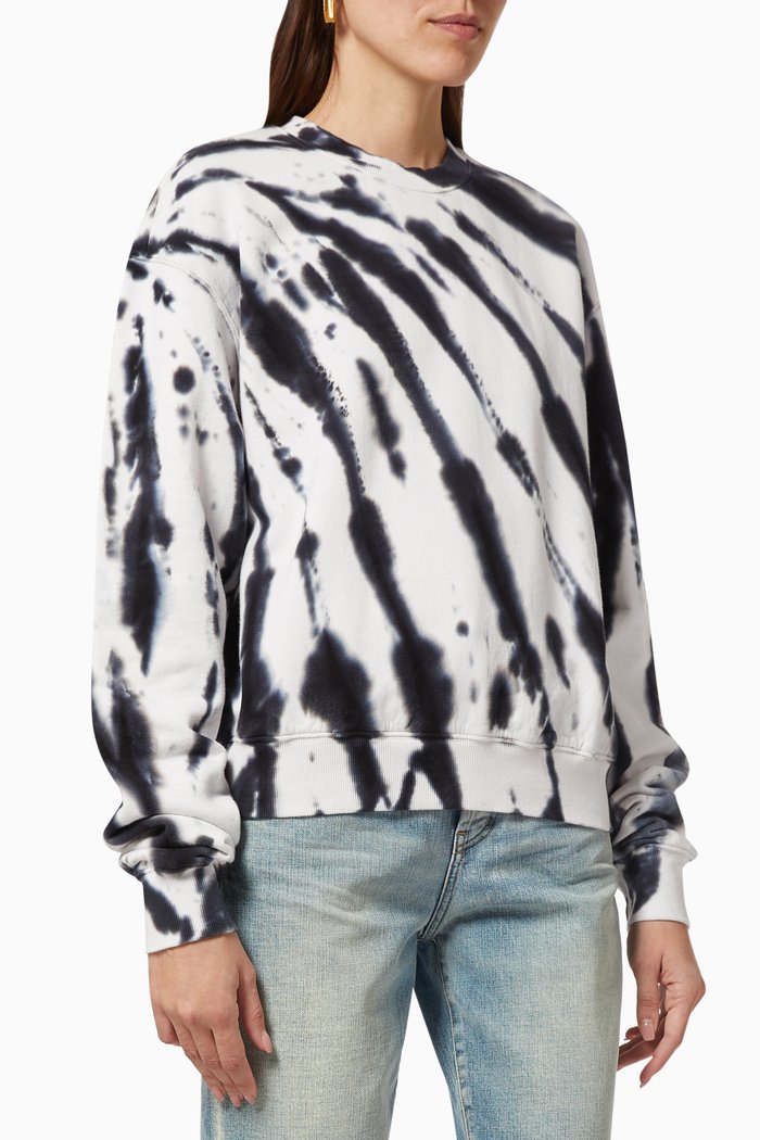 Boyfriend Cotton Sweatshirt, Black