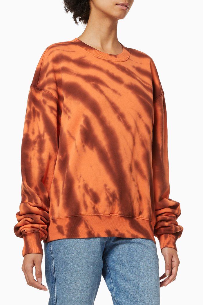 

Boyfriend Sweatshirt in Cotton, Orange