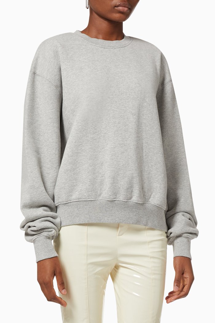 

Boyfriend Cotton Sweatshirt, Grey