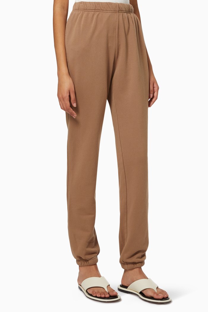 

Boyfriend Sweatpants in Cotton, Brown