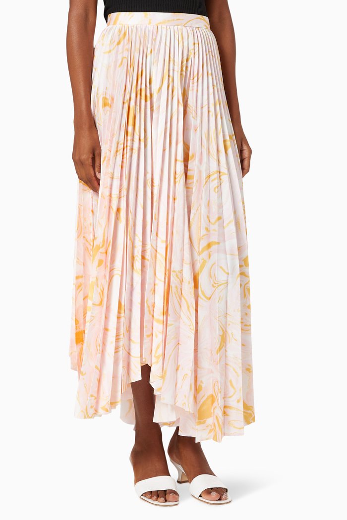 

Irvine Pleated Midi Skirt, Multicolour