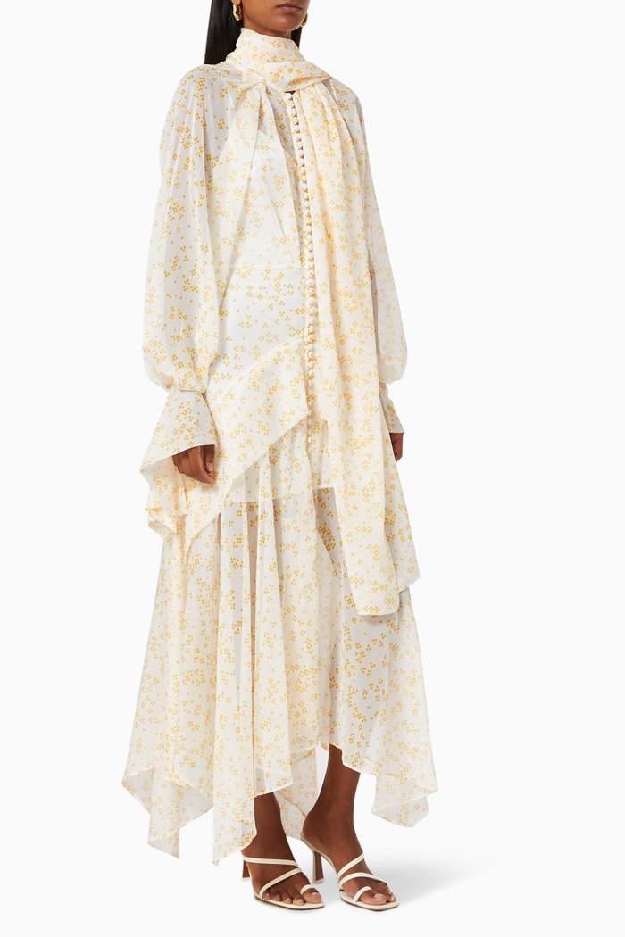 

Cathedral Chiffon Dress, Yellow