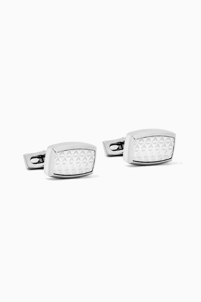 

Firehead Rectangular Cufflinks, Blue