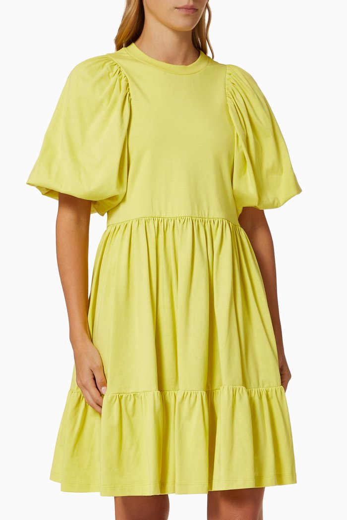 

Abito Ruched T-shirt Dress in Cotton, Yellow