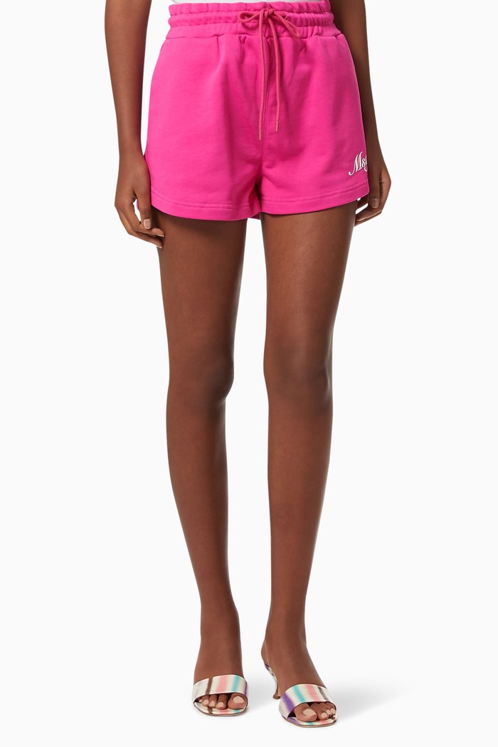 

Logo Shorts in Cotton, Pink