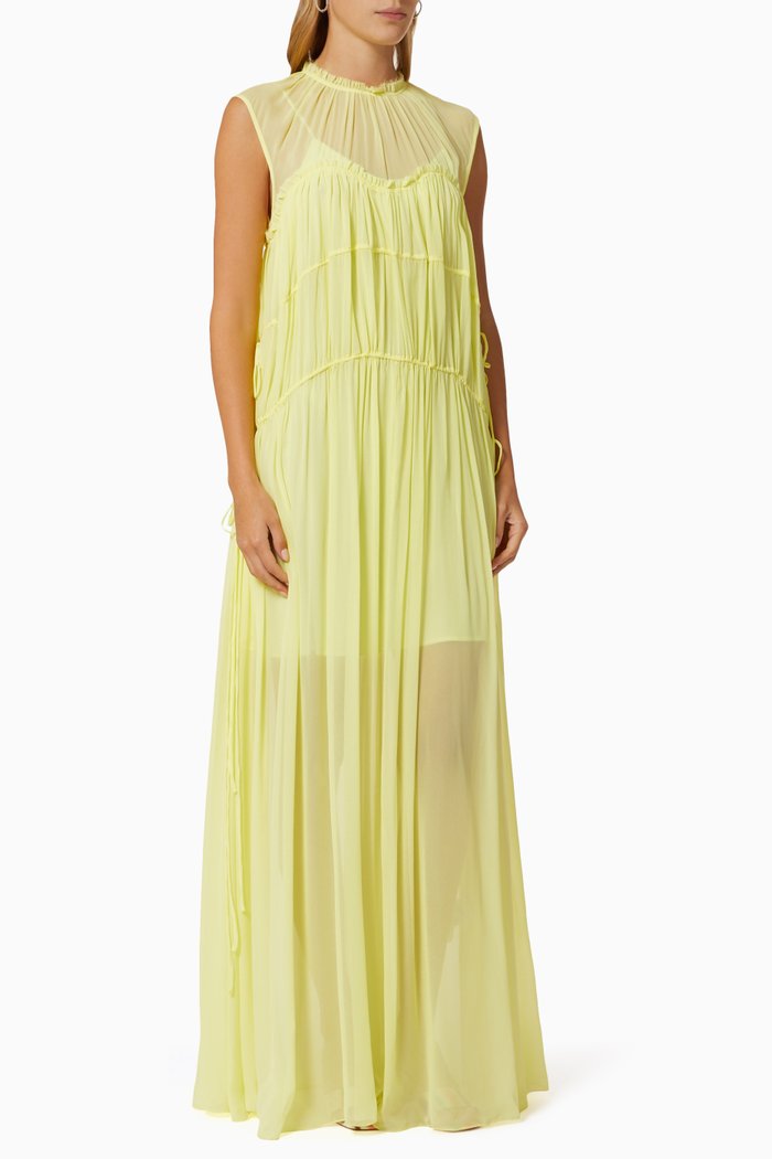 

Abito Gathered Dress, Yellow