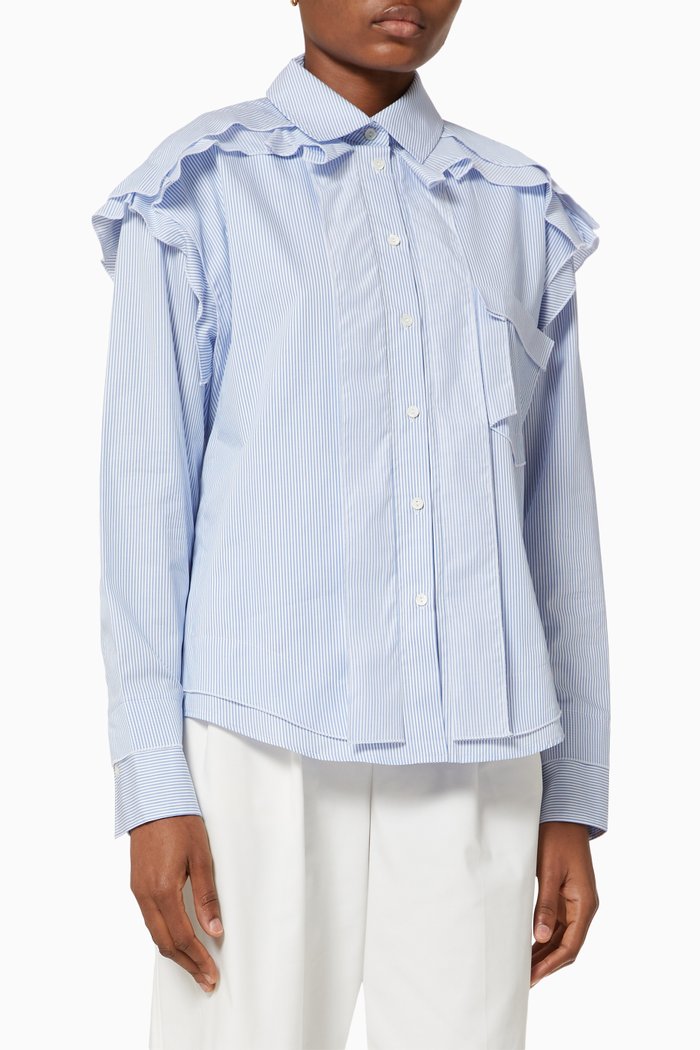 

Bursting Excitement Shirt in Cotton, Blue