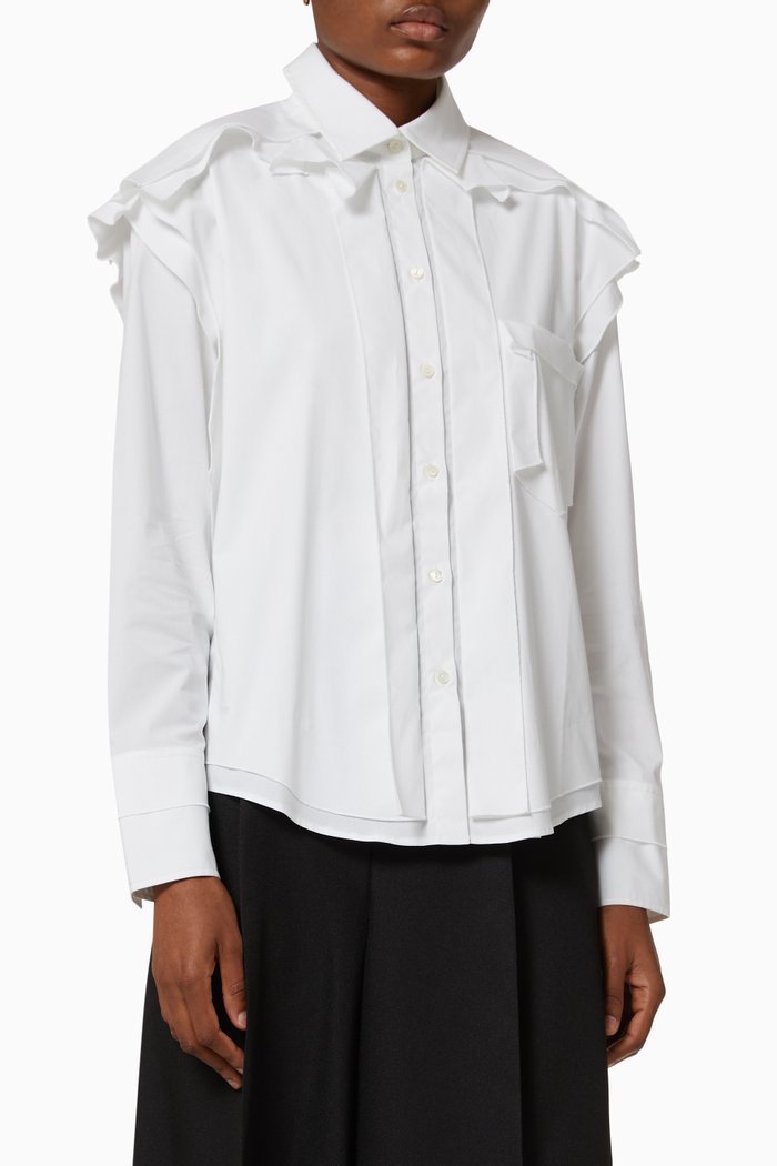 

Bursting Excitement Shirt in Cotton, White
