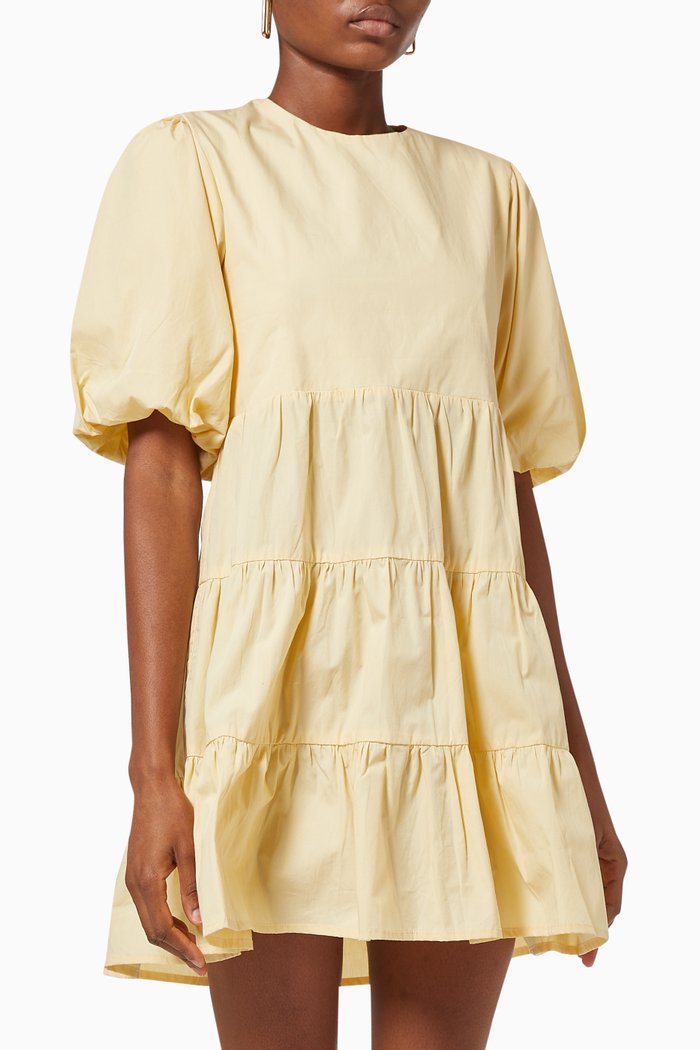 

Sade Mini Dress in Cotton, Yellow