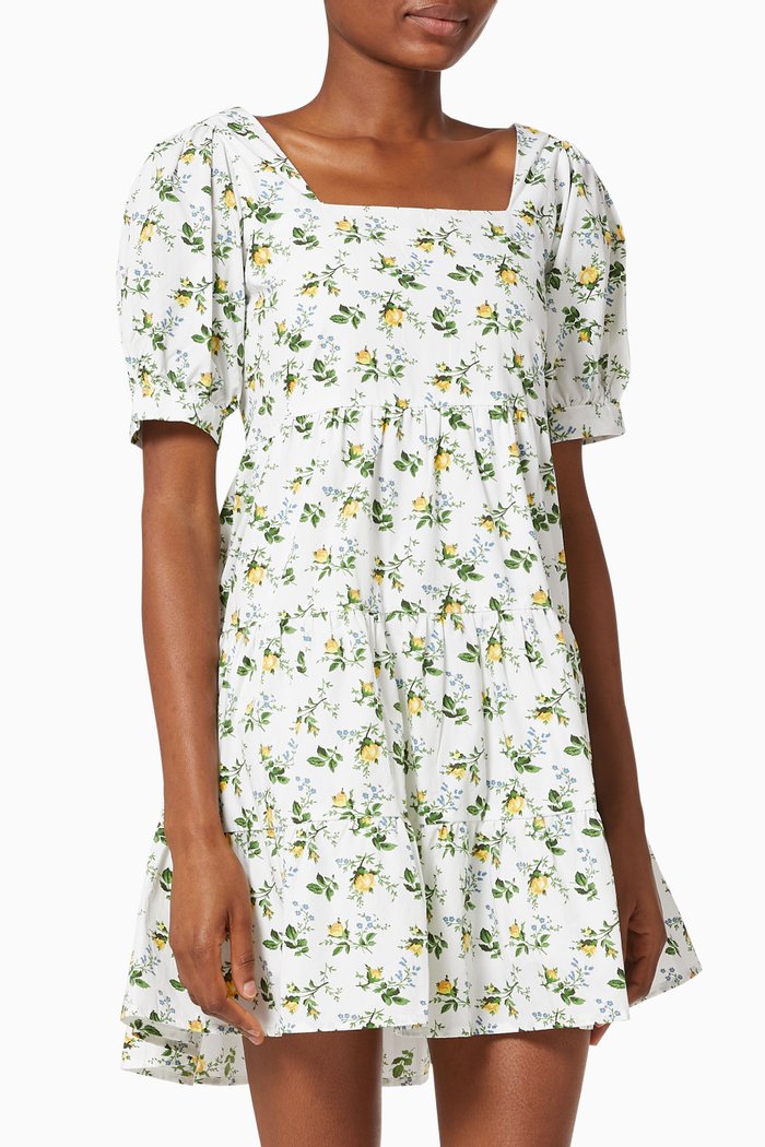 

Eldora Mini Dress in Cotton, White