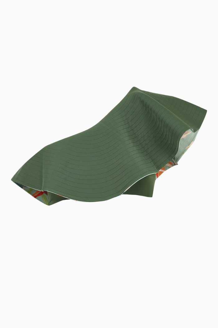 

Sunset Waves Reversible Bikini Top, Green