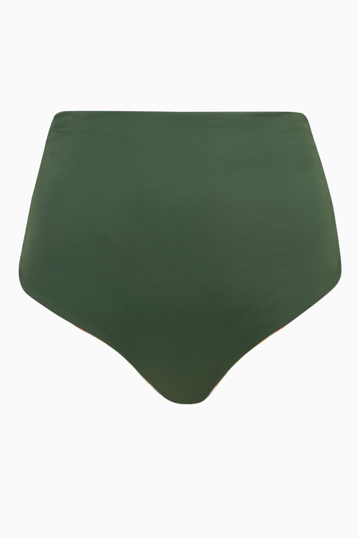 

Victoria Vintage Reversible Bikini Bottom, Green