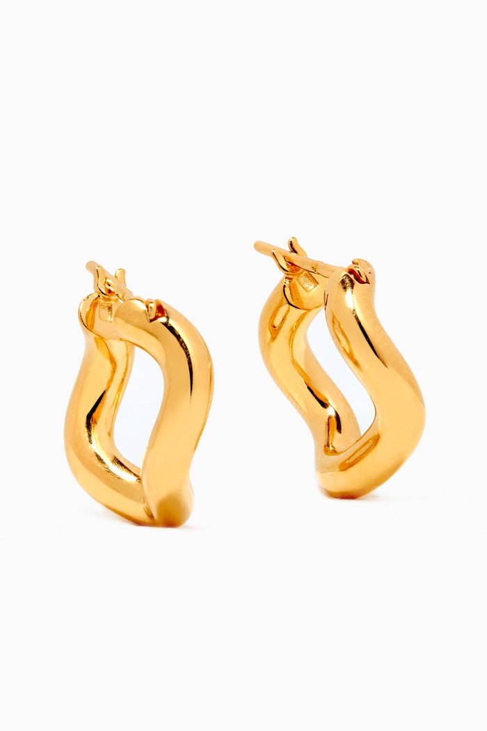 

Wave Earrings in 18kt Vermeil, Yellow