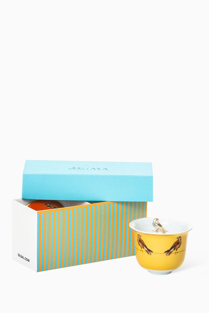 

Sarb Arabic Coffee Cups, Set of 2, Yellow
