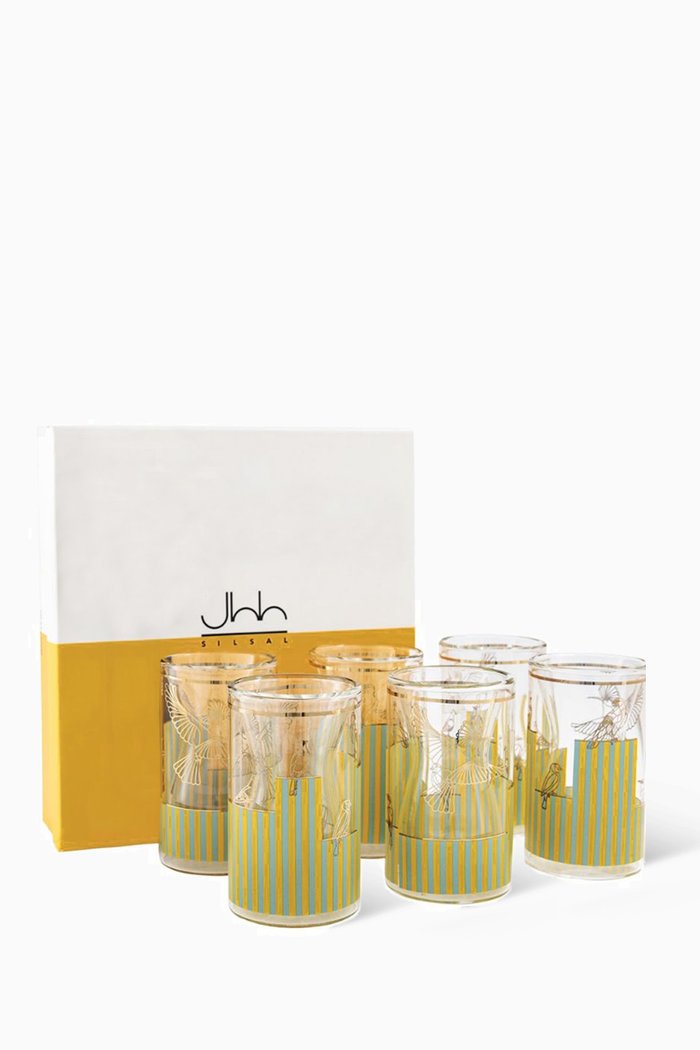

Sarb Double Walled Istikanah, Set of 6, Multicolour