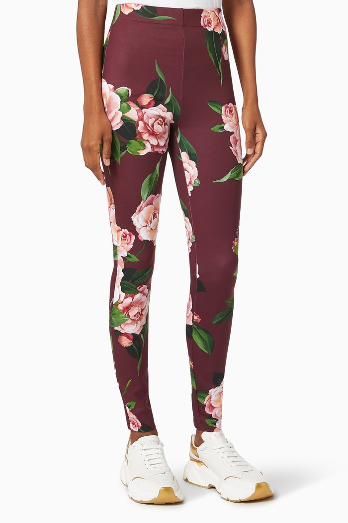 

Camellia Leggings in Run-resistant Jersey, Neutral