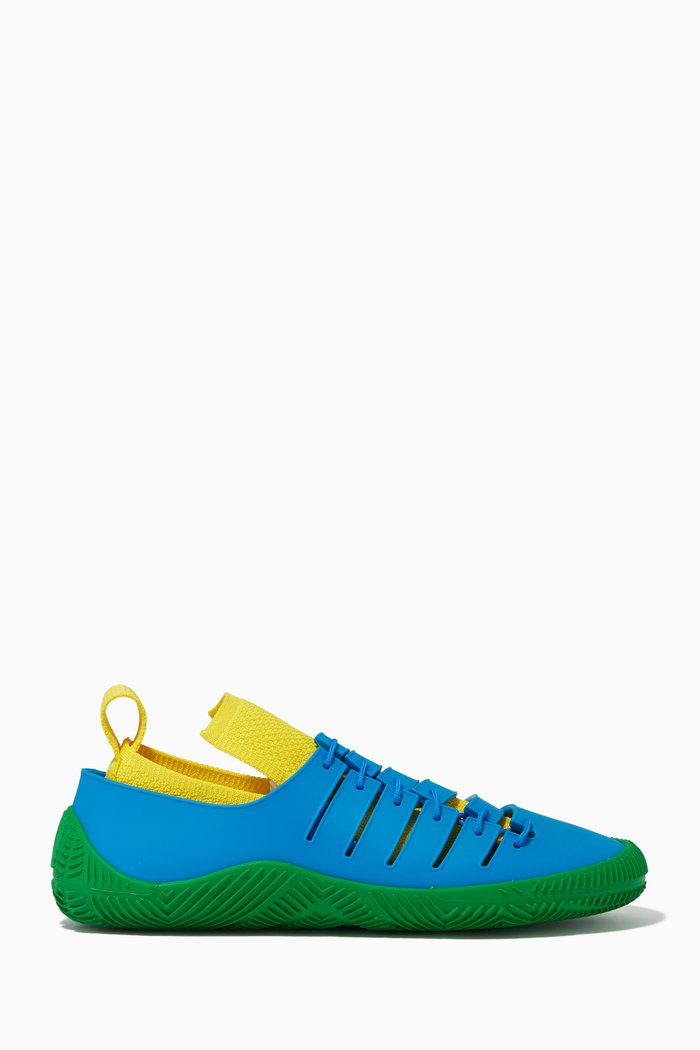 

Climber Sneakers in Rubber & Tech Knit, Blue