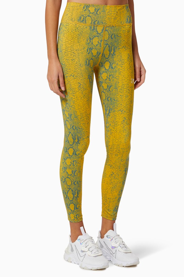 

KK Snake Print Tights, Multicolour