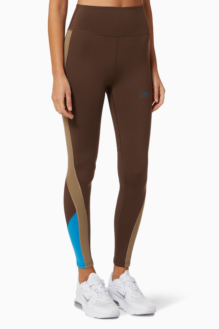 

FGJ Logo Tights, Brown