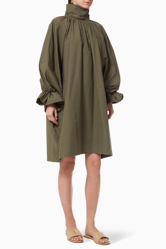

Miranda Cotton Poplin Dress, Brown